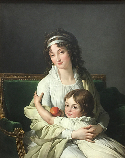 Portrait suppose de Mme Boye Fonfrede et de son fils