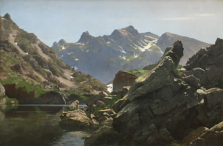 Le lac Merlat - Edouard Brun, 1901